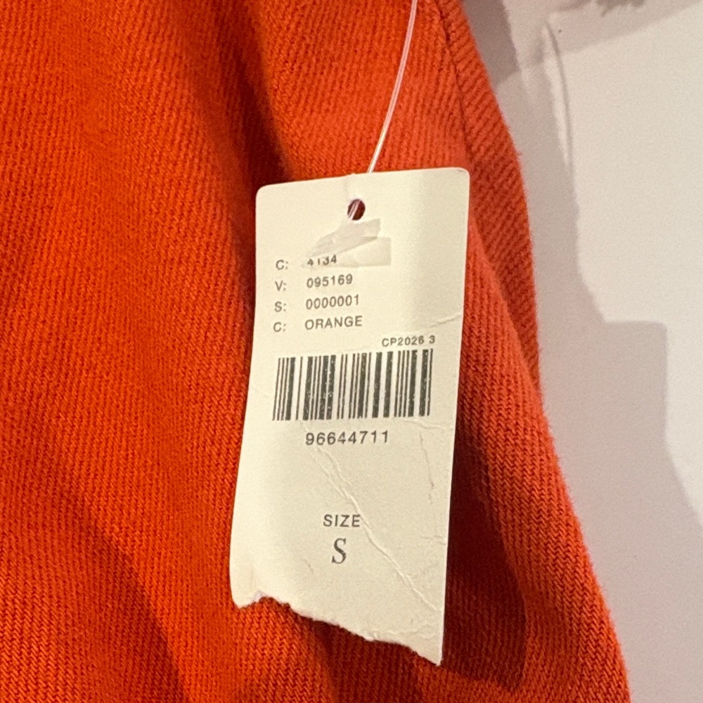 Anthropologie Pilcro Women's Orange Button-Up Belted utility romper Small NEW - Picture 7 of 12
